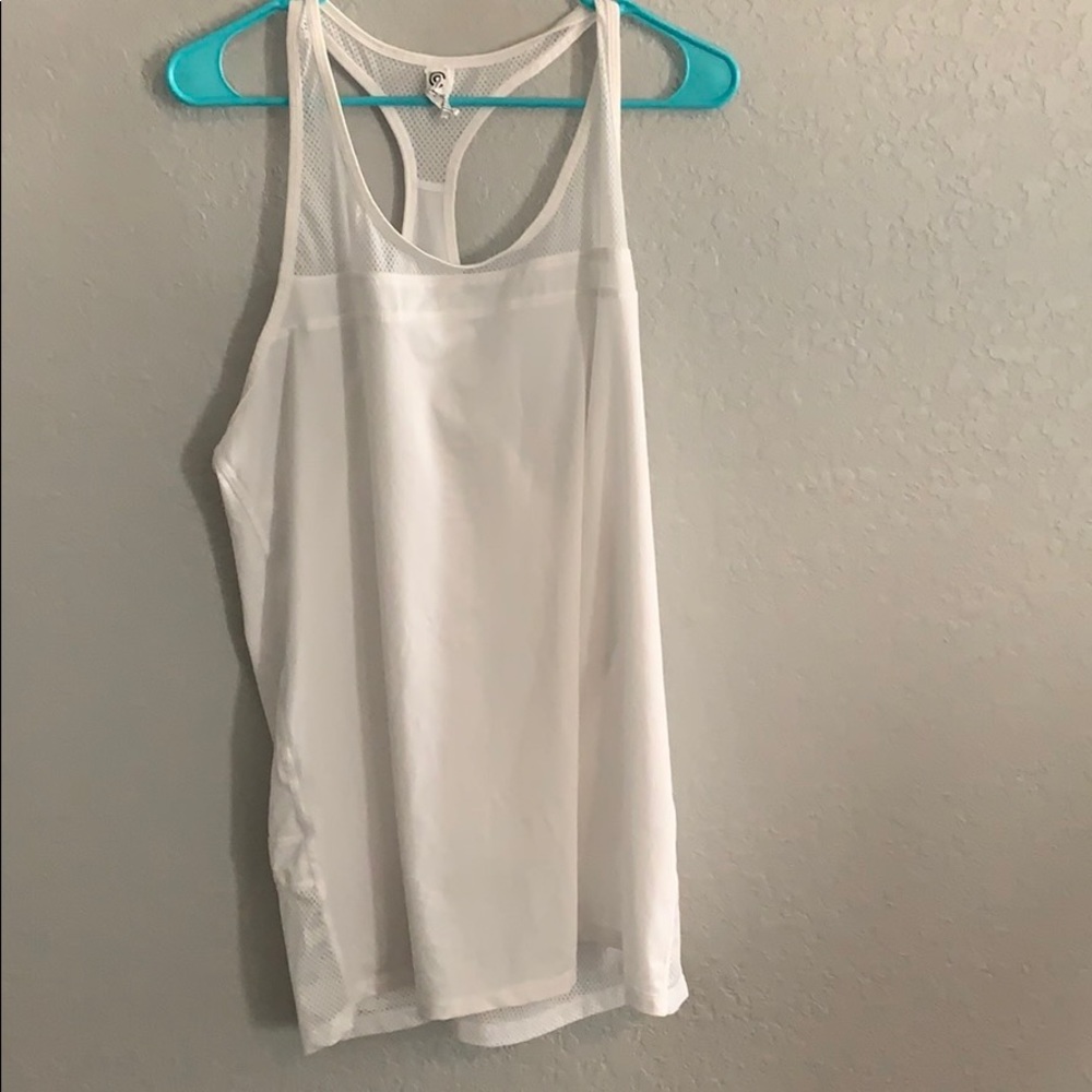 White Champion Workout Tank
